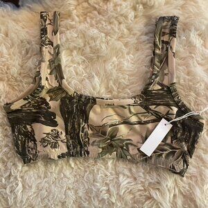 ARQ Wide Strap Cotton Bra- Camo XL